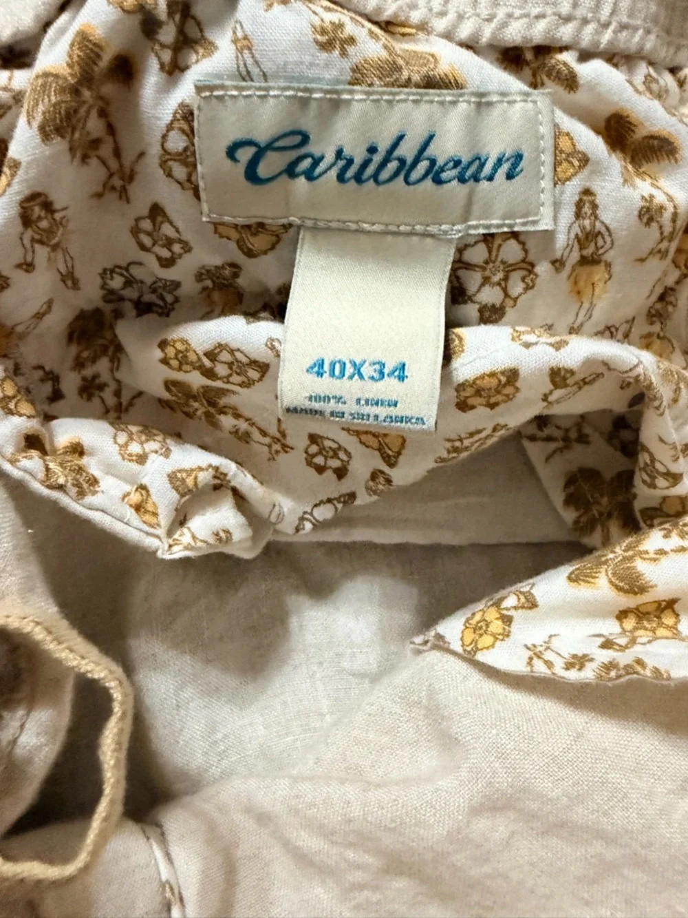Caribbean Light Beige Men's Casual Sweatpants